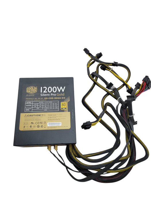 Cooler Master 1200W Silent Pro Gold RS-C00-80GA-D3 Semi-Modular Desktop PSU %