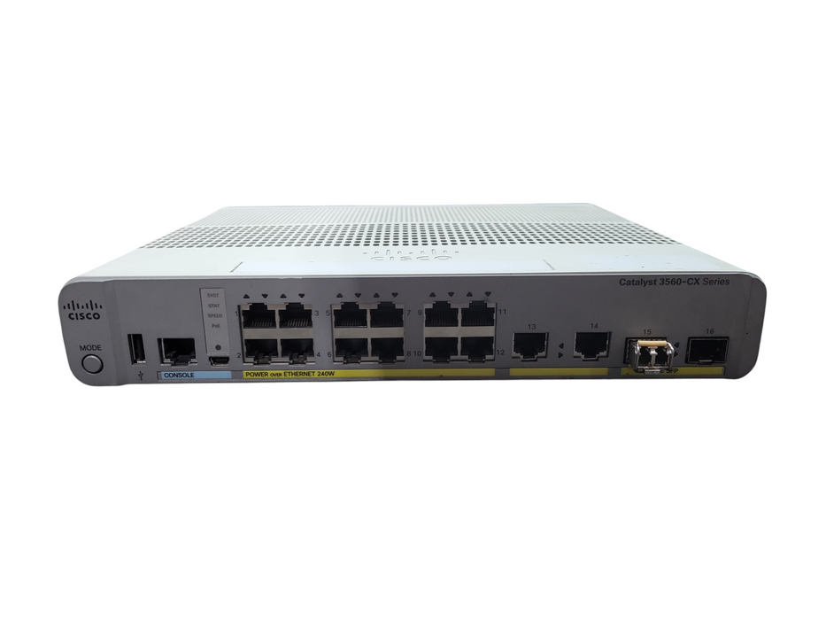Cisco WS-C3560CX-12PC-S V03 | 12-Port Gigabit PoE+ 240W Silent Switch !