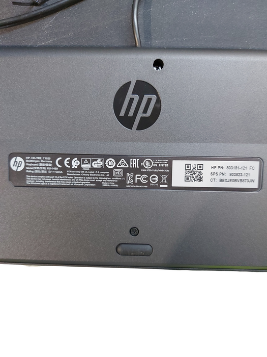 Lot 3x HP Slim USB Full Keyboard Black KU-1469 803181-031