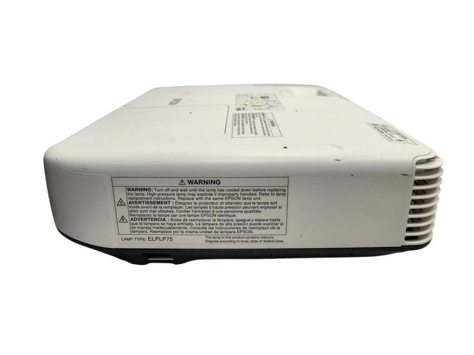 Epson PowerLite 1945W H471A LCD Projector HDMI DisplayPort 3LCD WXGA 1399h $