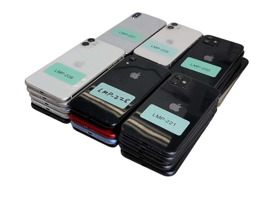 Lot of 30x Apple iPhone [X to 12 | Locked | A/B Condition][LMP-9] (
