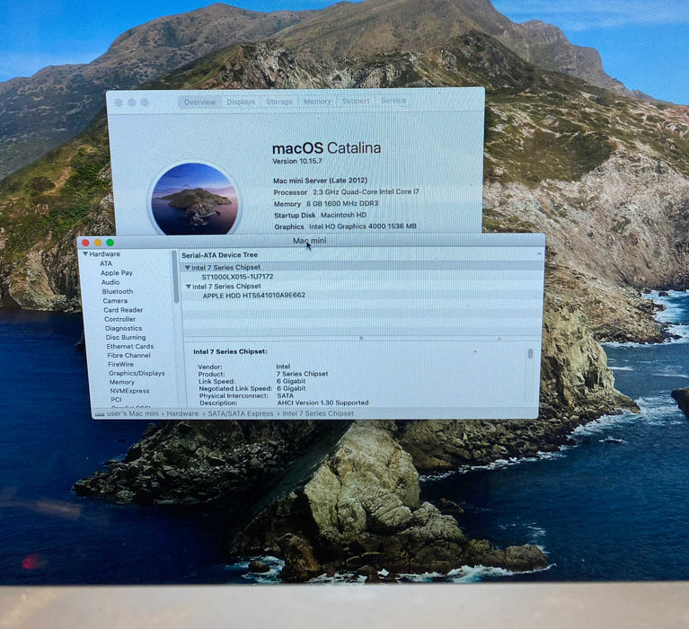 Apple Mac Mini Server Late 2012 i7-3615QM Quad-Core 8GB RAM 2x1TB HDD