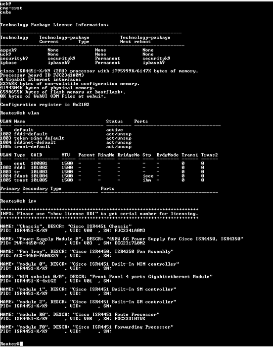 Cisco 4400 Series ISR4451-X/K9 V08 | Integrated Services Routers $