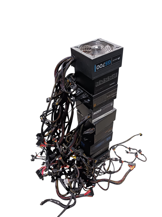 Lot of 10x Assorted Untested Desktop Power Supplies