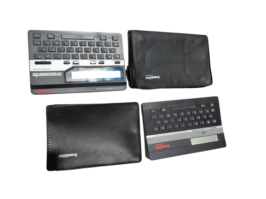 VintageFranklinComputer Spell Master SA-103 & Crossword Puzzle Solver CW-50 =