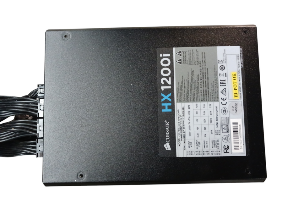 Corsair HX1200i 1200W 80+ Platinum Modular ATX Power Supply Unit