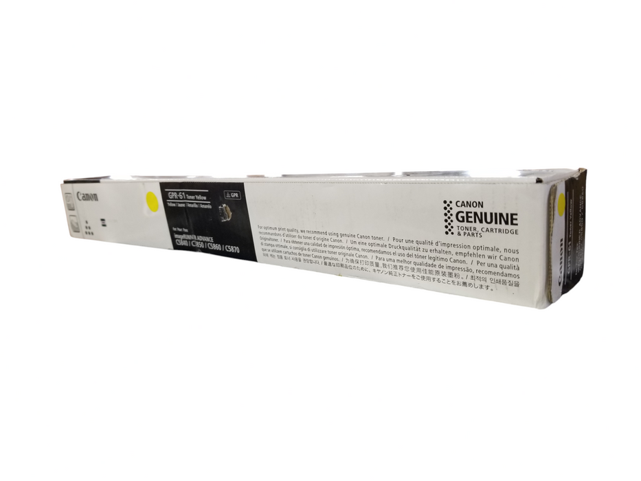 Canon GPR-61 Toner Genuine New OEM Sealed Box - Yellow / For C5840/50/60/70 Q