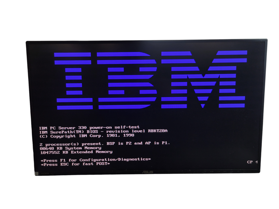 IBM PC Server 330 - 2x CPU 1GB RAM NO HDD RAID CONTROLER 224W PSU %