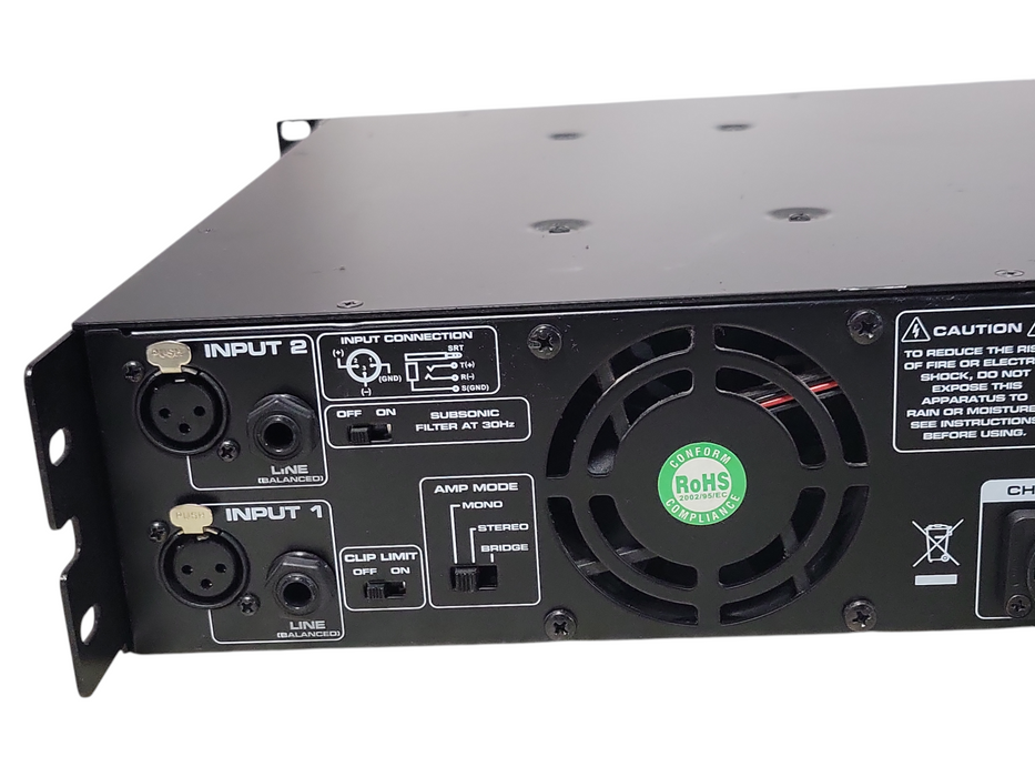 Tapco Juice J-800 Commercial Power Amplifier, REAd _