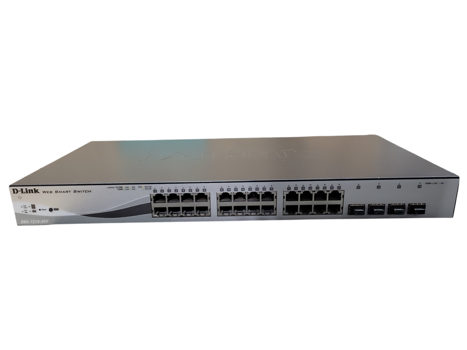 D-Link DGS-1210-28P 28-Port PoE Gigabit Web Smart Switch !