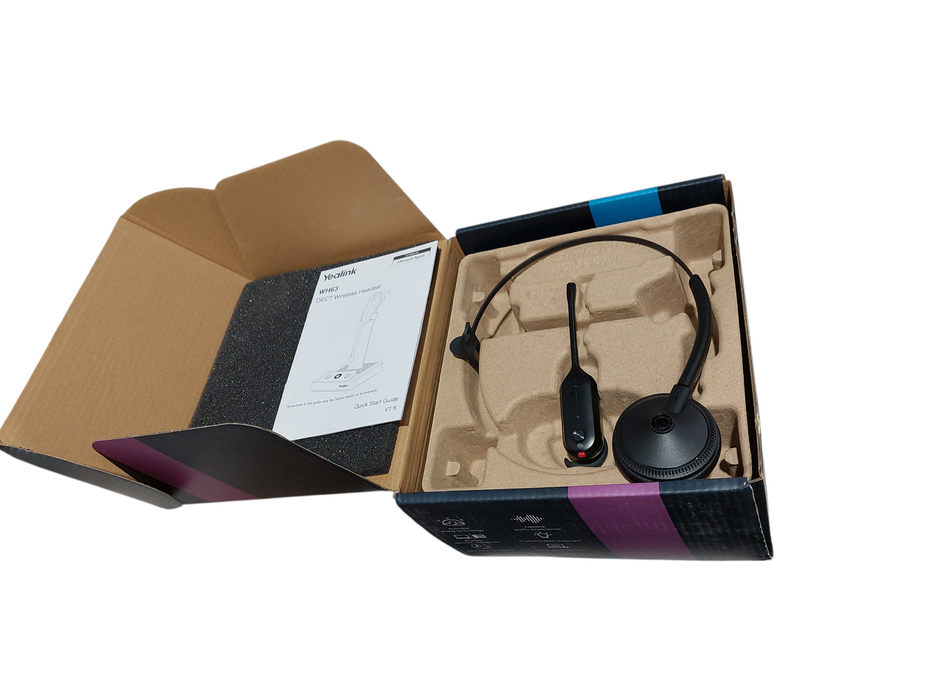 Yealink WH63 Teams DECT Wireless Headset Model: WHM631  Q=