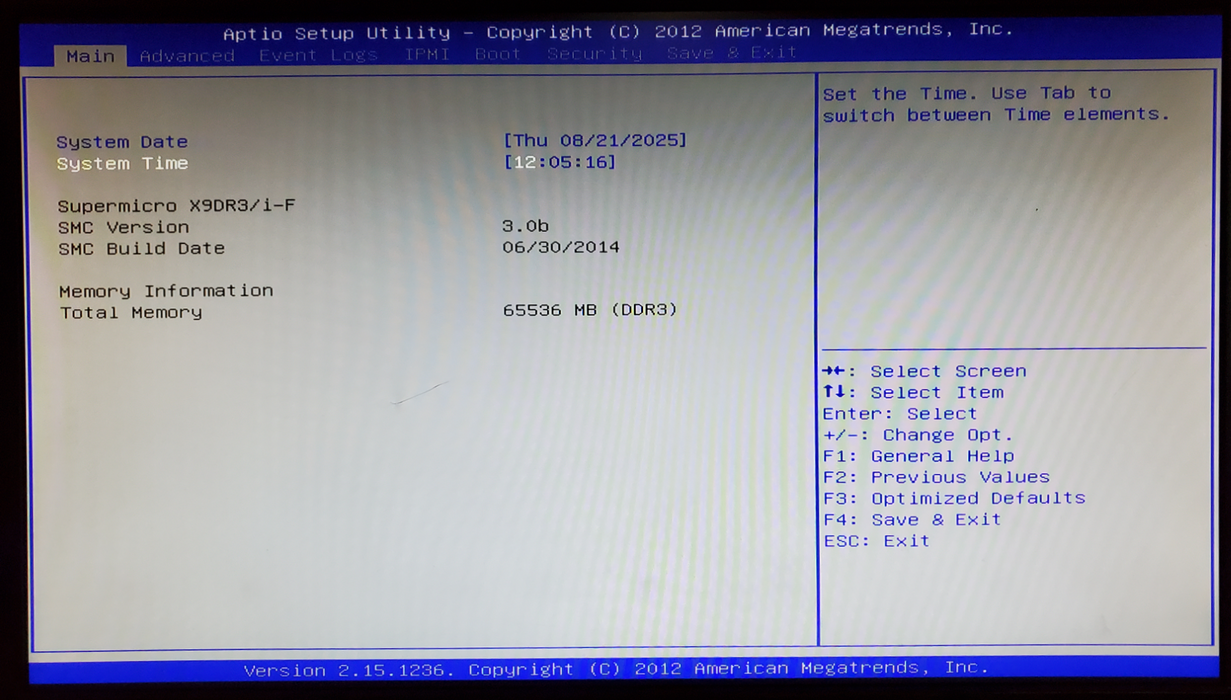 SuperMicro X9DRi-F Motherboard 2x Xeon E5-2620 v2 64GB DDR3 - No HDD