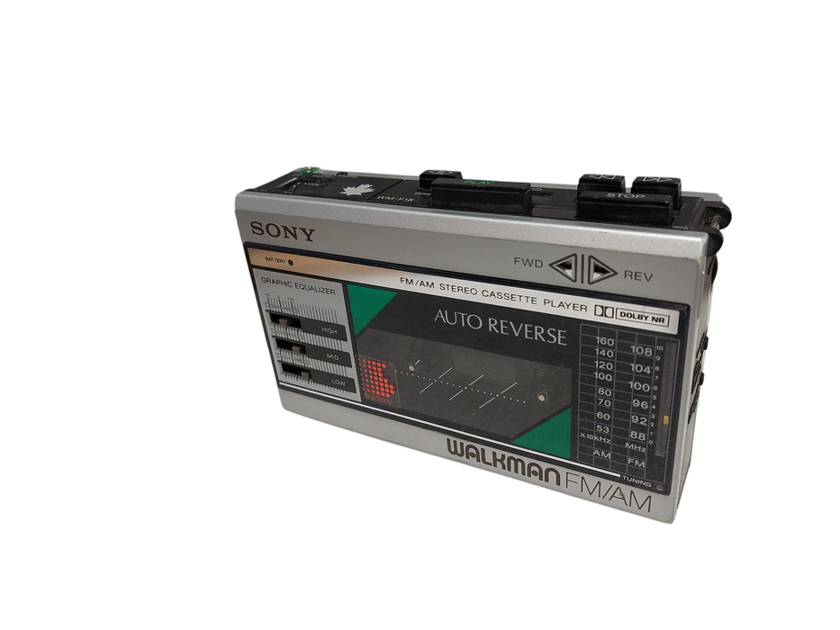 Sony Walkman FM/AM Stereo 2-Band Cassette Player Model: WM-F18/F28 =