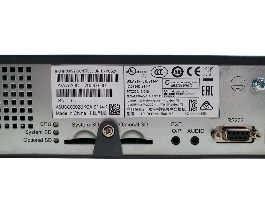 Avaya IP Office IP500 V2 IPO500v2 Control Unit w/ 4x Modules