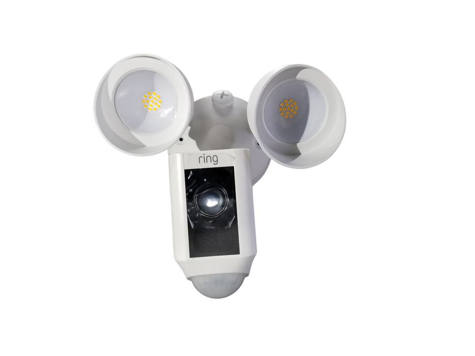 Ring - Floodlight Cam Outdoor Surveillance Camera - White *READ*