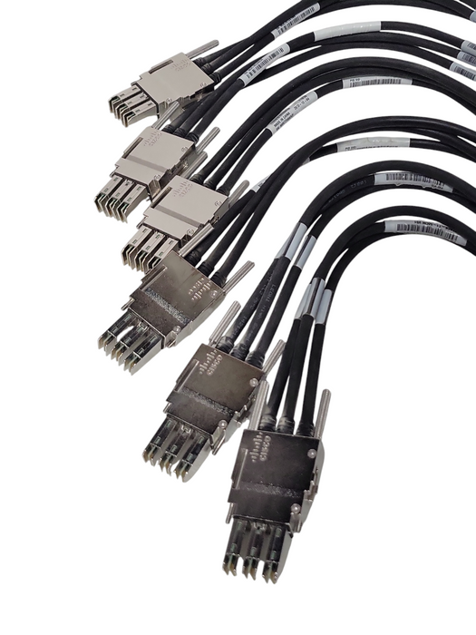 Lot of 6x Cisco STACK-T1-50CM V01 StackWise 50CM Stacking Cables _