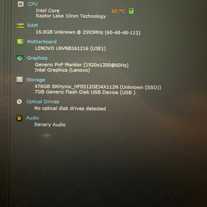 Lenovo Ideapad Slim 5 16IRU9 TOUCH Intel Core 5 120U 16GB RAM 512GB SSD  Lap200