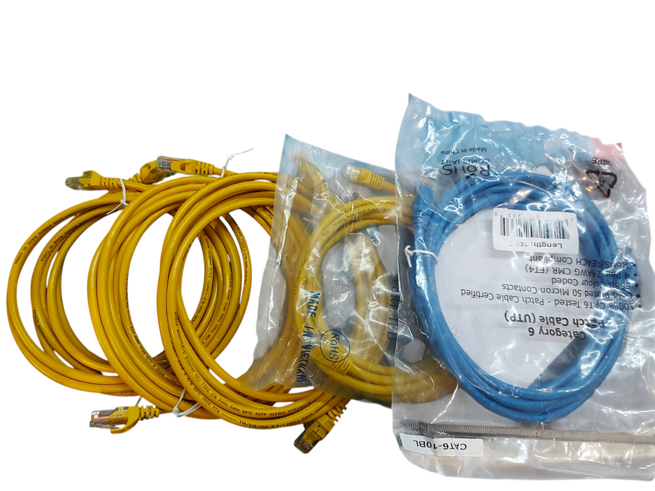 LOT 5x - 10FT CAT6 Network Ethernet Patch Cable RJ45