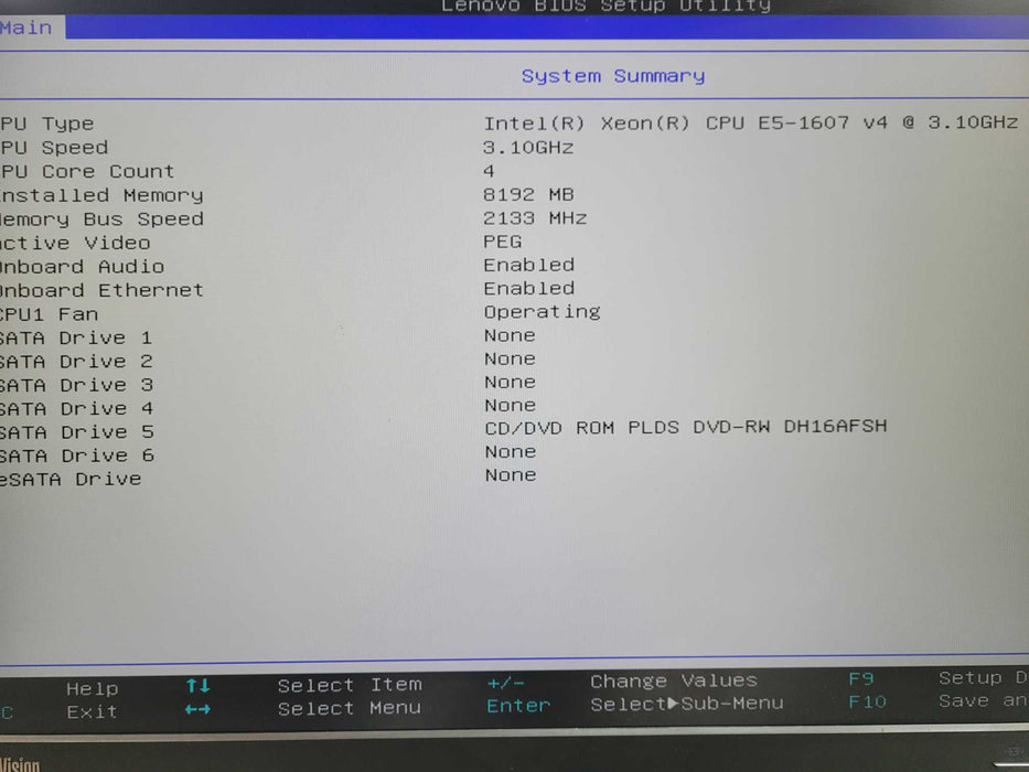 Lenovo ThinkStation P410 | Xeon E5-1607 v4 @3.10GHz, 8GB DDR4, No HDD/GPU !