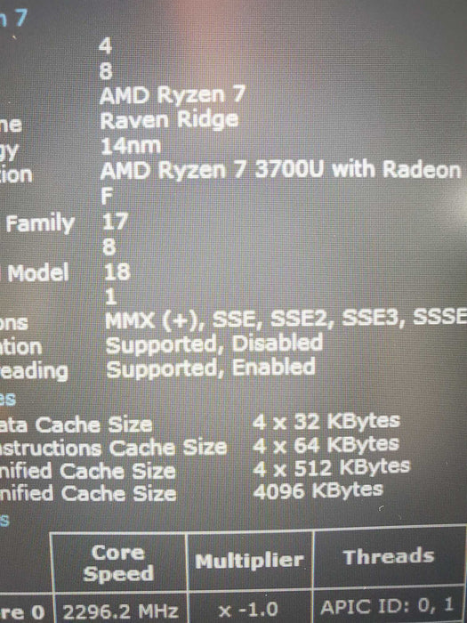Lenovo ThinkPad E595 AMD Ryzen 5 3500U 2.1 GHz 15.6" 256GB 16GB  Lap200