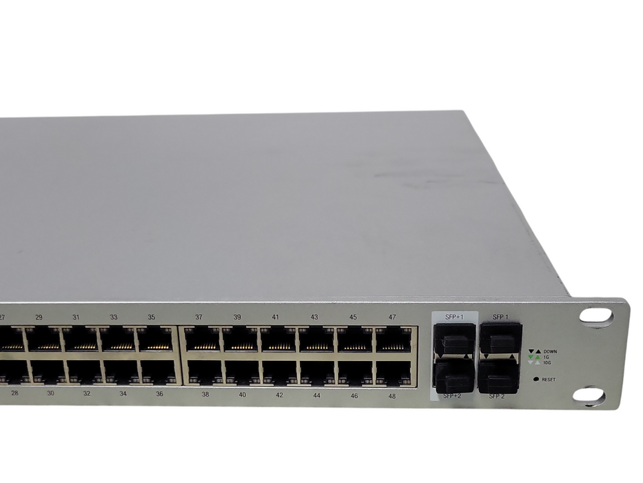 Ubiquiti UniFi US-48-500W 48-Port Gigabit PoE+ Switch with 2 SFP+, READ _
