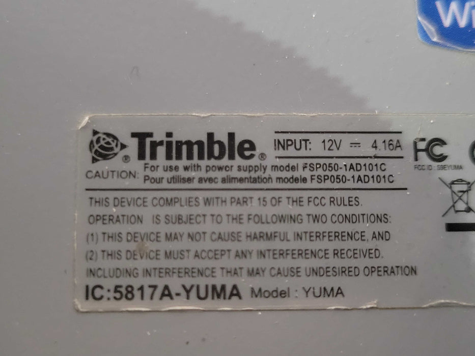 Trimble Yuma Rugged Tablet PC Gray , No Batteries, READ _
