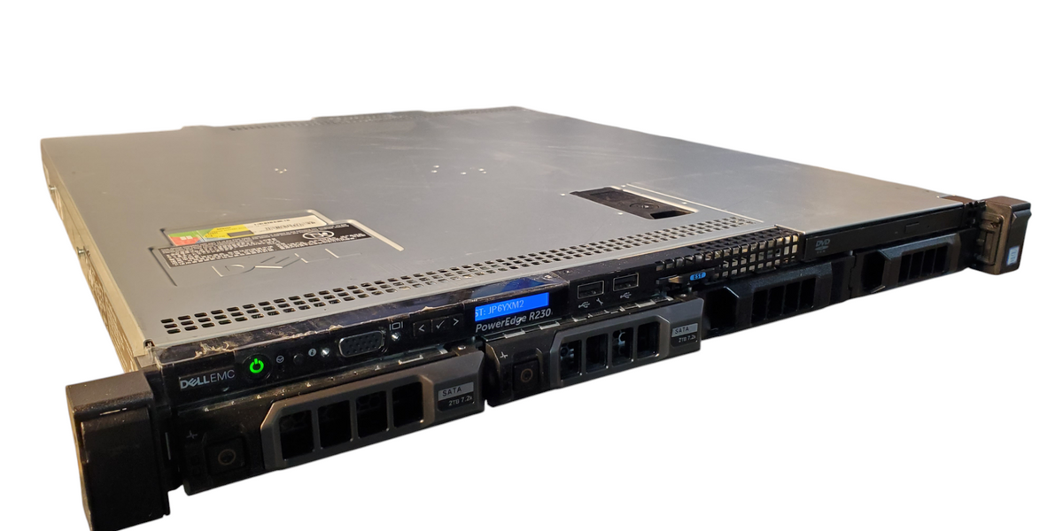 Dell PowerEdge R230 - Xeon E3-1220 v5 8GB DDR4 NO HDD PERC H330