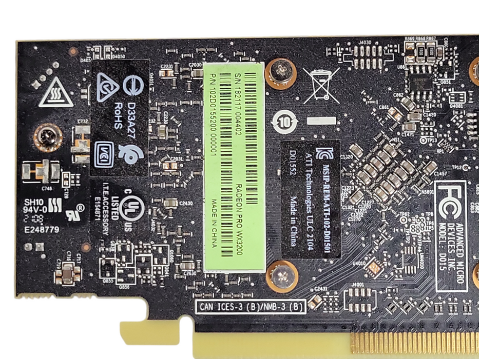 AMD Radeon Pro WX 3200 4GB GDDR5 Graphics Card 4x Mini DP _