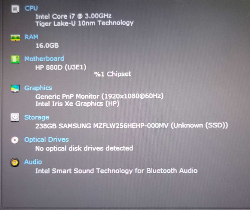 HP EliteBook 840 G8 Core i7-1185G7@3.00GHz 16GB RAM 256GB nVME _ Lap200