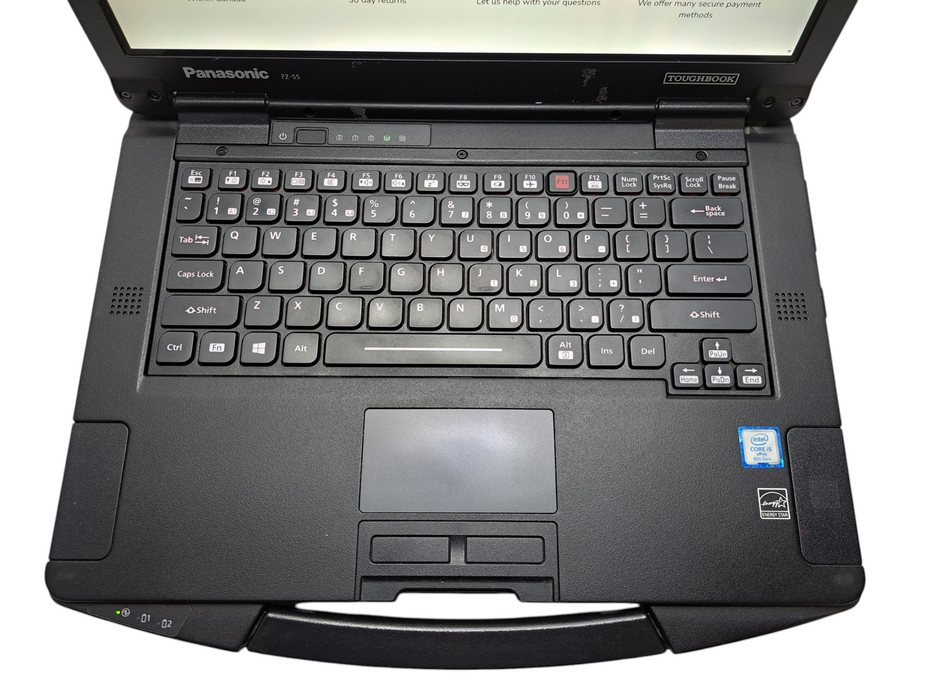 Panasonic Toughbook FZ-55 Touch Intel Core i5-8365U, 16GB, 256GB NVMe 1330HR ) Lap200