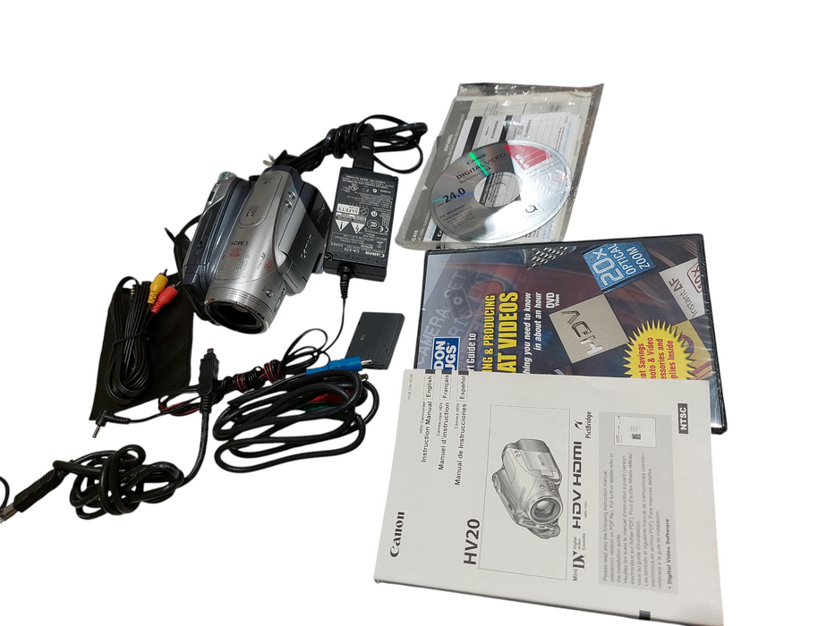 Canon HV20 HD Camcorder Kit HDV 1080i Mini DV 24P =