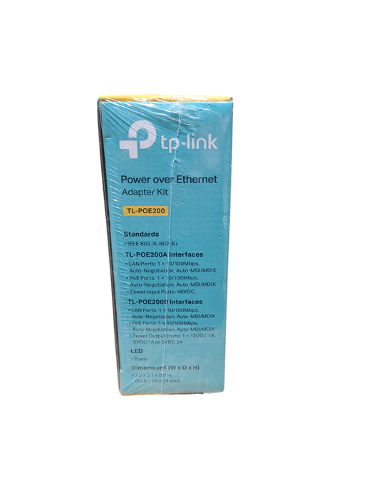 TP-LINK TL-POE200 Power Over Ethernet Kit W/ Injector & Splitter