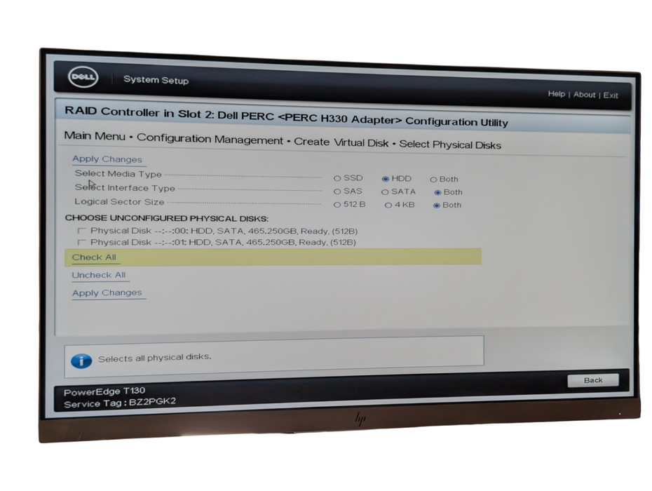 DELL PowerEdge T130 Intel Xeon E3-1230 v5 32GB RAM H330 RAID 2x 500GB HDD  -