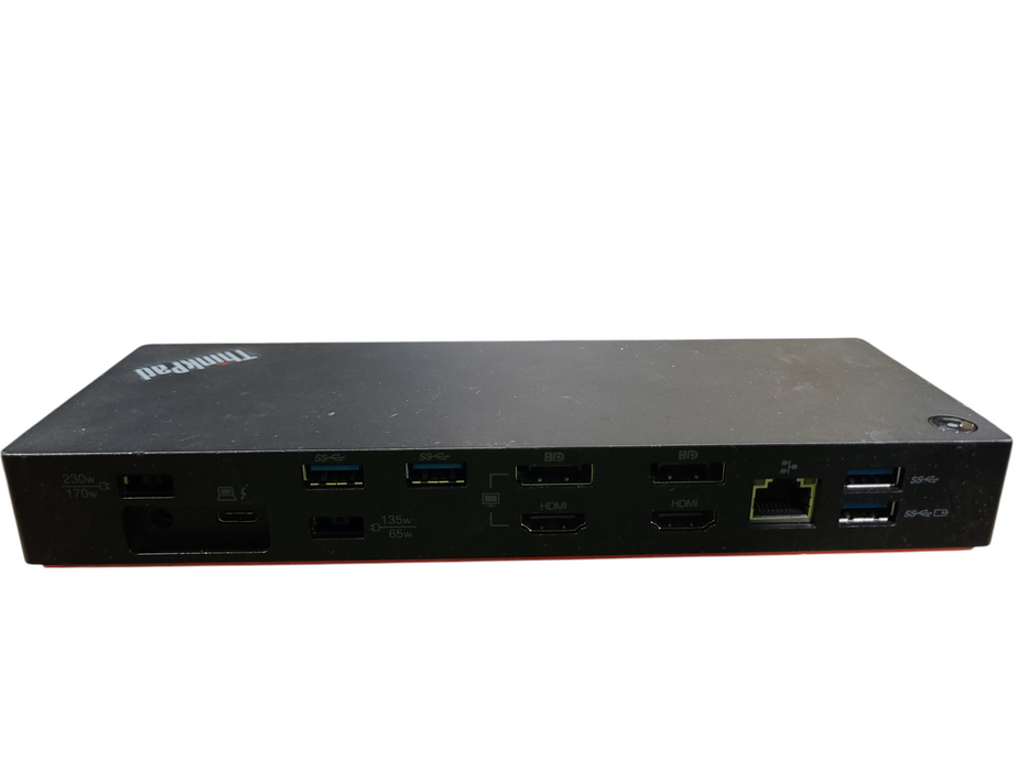 Lenovo ThinkPad Thunderbolt 3 Dock Gen 2 DK1841 03X7538 w/ Power Supply Q