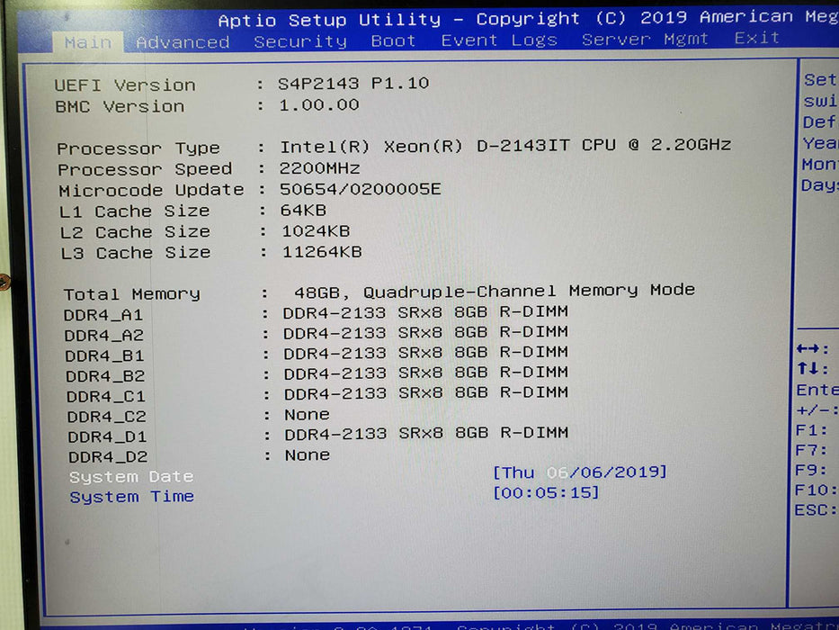 DATTO S4XP8  Intel Xeon D-2143IT 48GB RAM - NO HDD
