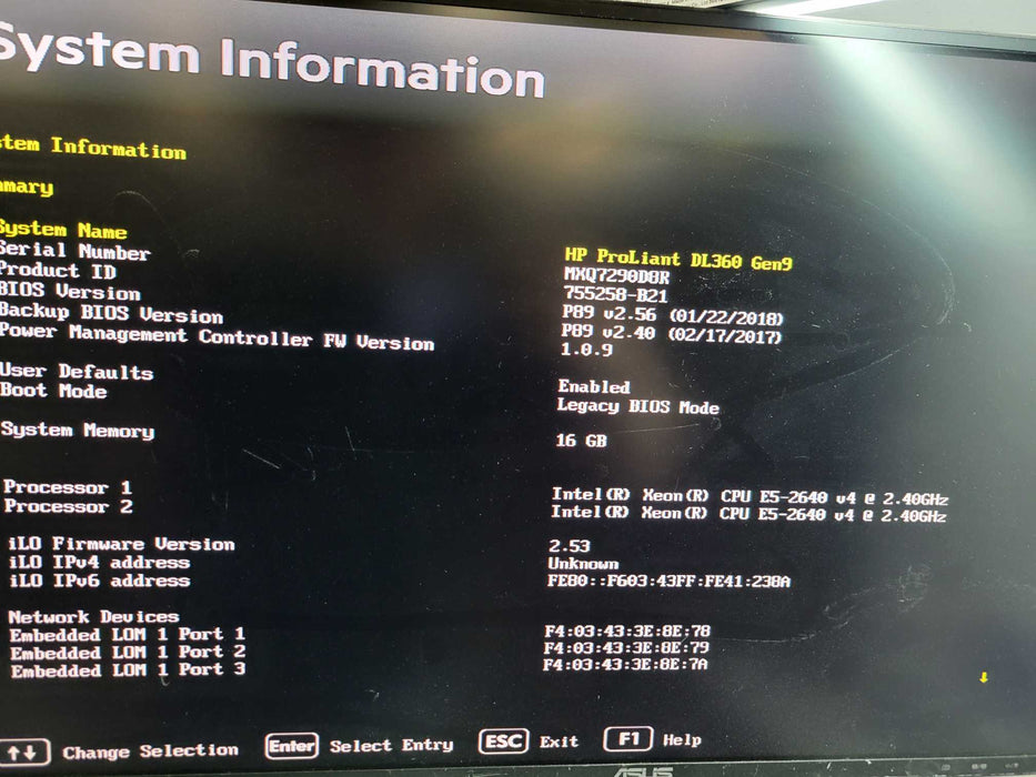 HP ProLiant DL360 Gen9 - 2x Xeon E5-2640 v4 16GB DDR4 H240ar 500W PSU %