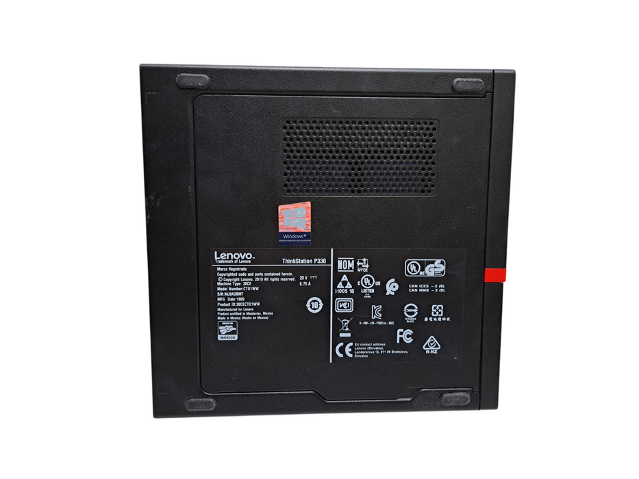 Lenovo ThinkStation P330 Tiny i5-8600T 16GB RAM 256GB NVMe Quadro P620 )