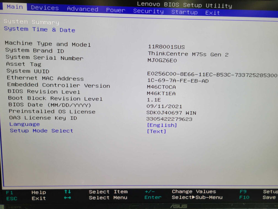Lenovo ThinkCentre M75s Gen2 - AMD Ryzen 5 PRO 5650G 8GB DDR4 256GB SSD %