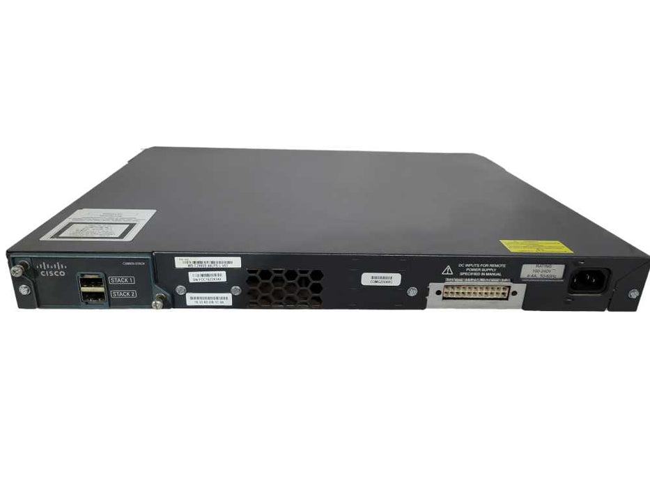 Cisco WS-C2960S-48LPS-L, 48-Port Gigabit PoE+ Managed Switch w/ Stack !