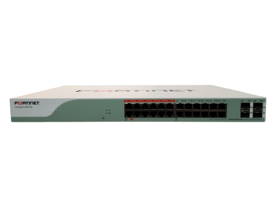 Fortinet FS-224D-POE FortiSwitch 24-Port Gigabit L2 PoE Ethernet Switch