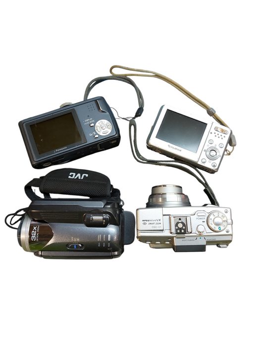 Lot 4x Assorted Camera |Sony DSC-V1|Fujiflim|Pansonic |JVC Read Description