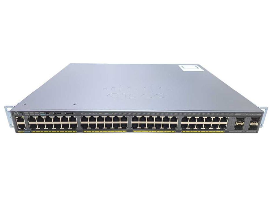 Cisco WS-C2960X-48FPS-L | 48 Port Gigabit PoE+ 740W 4x SFP Switch | + Stack Q