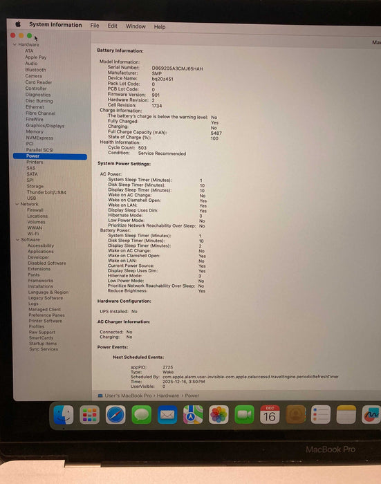 Apple MacBook Pro 15 2019 i9-9880H 32GB 512SSD Radeon Pro 560X GPU READ!