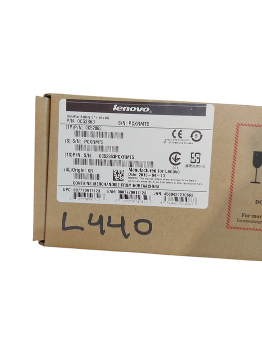 Lot 3x Lenovo ThinkPad Battery 57+ 6 Cell 10.8V 5.2Ah 57Wh