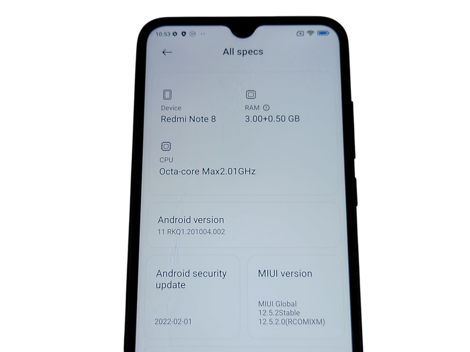 Huawei Redmi Note 8 - 32GB - Black [M1908C3JG]