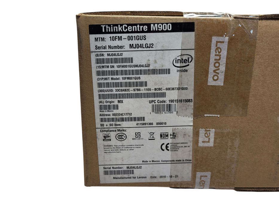 Lenovo ThinkCentre M900 (10FM001GUS) USFF Core i7-6700T 8GB DDR4 128GB SSD Q$