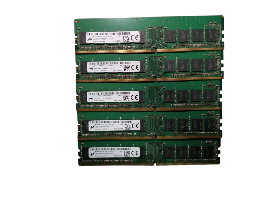 Lot of 9x 4GB DDR4 PC4 1Rx8 / 1Rx16 Mixed Brands & Speed Desktop Memory RAM