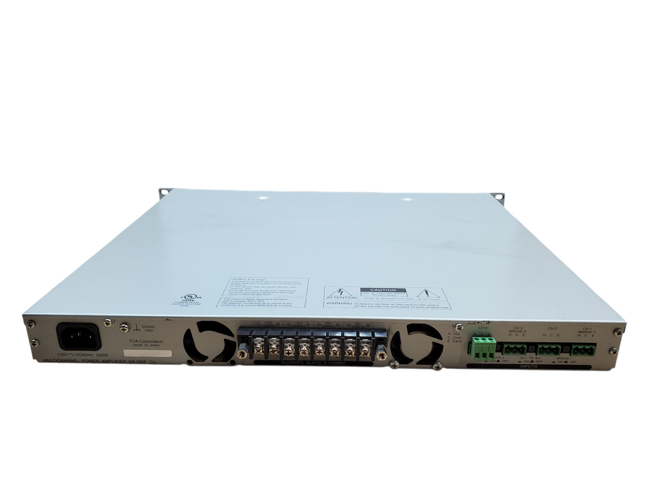 TOA Multichannel Power Amplifier DA-250F *READ*