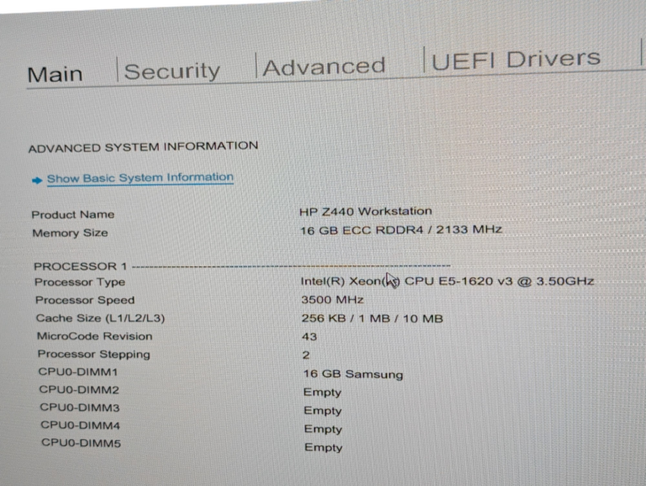 HP Z440 Desktop PC Workstation Intel Xeon E5-1620 v3 CPU BAREBONES READ  Q-