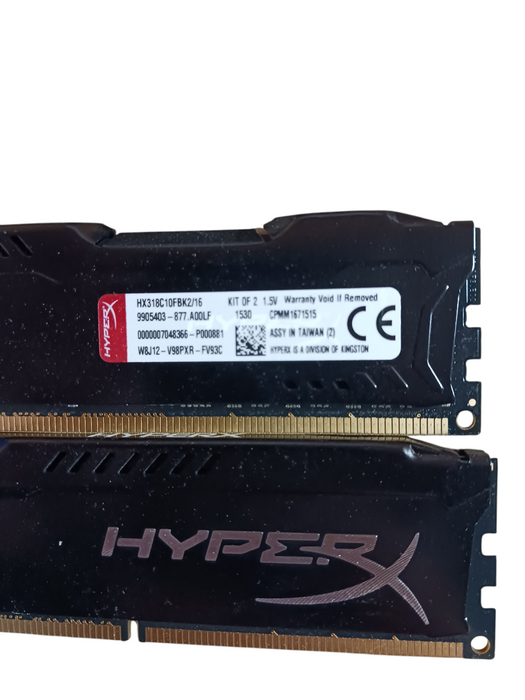 HyperX Fury 16GB (2×8GB) DDR3 1866MHz RAM Kit HX318C10FBK2/16 PC3-14900 Q